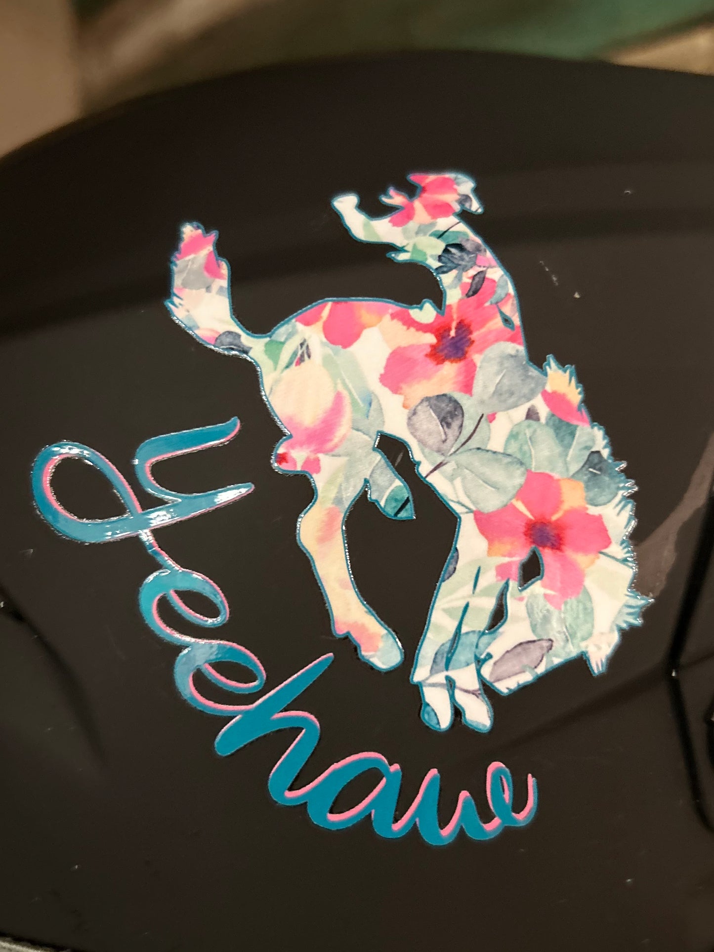 Floral Bronc Stickers