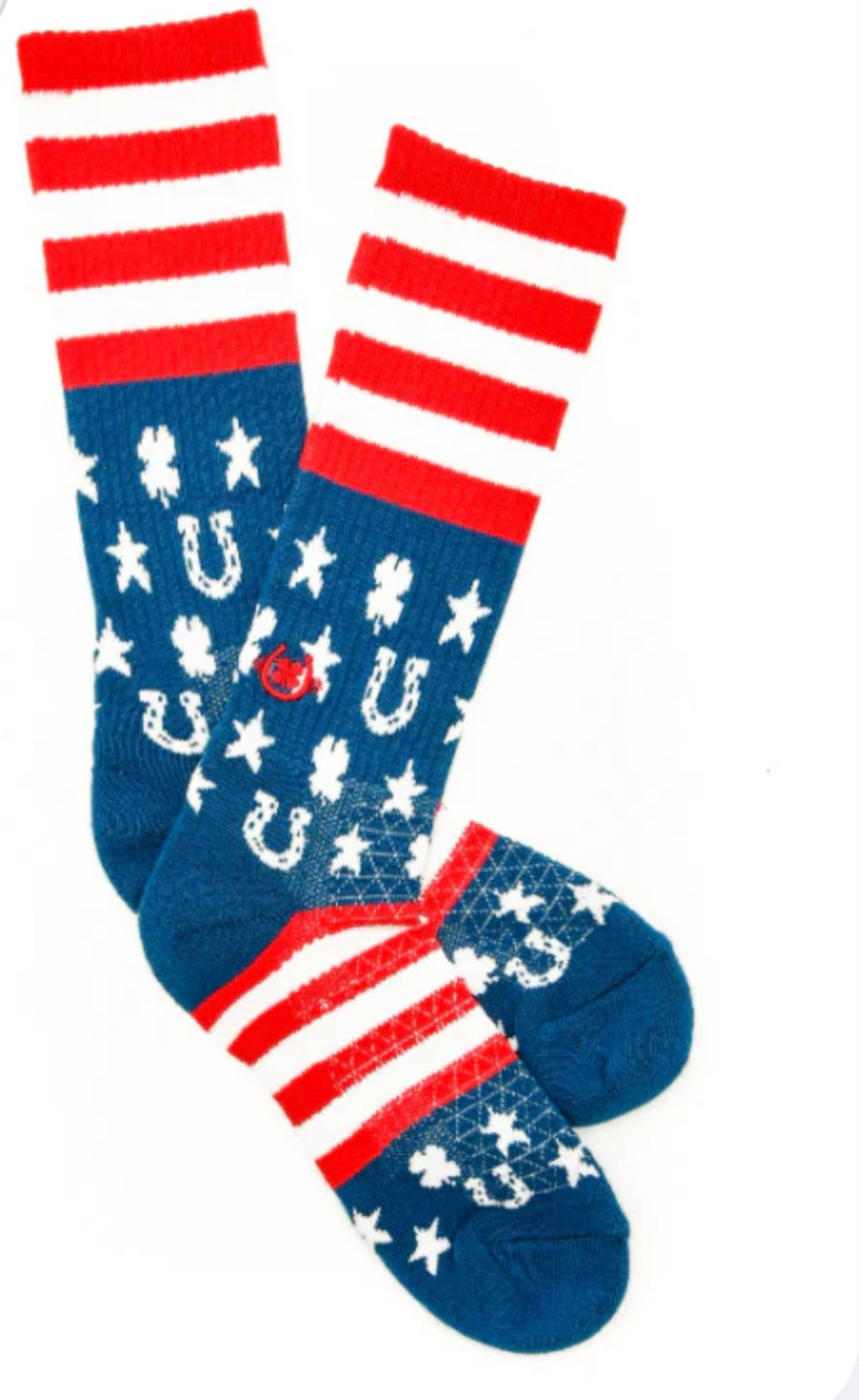 Western Boot Socks || Lucky Stars and Stripes